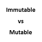 immutable ve mutable nedir